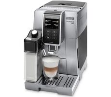 DeLonghi Dinamica PLUS ECAM 370.95.S srebrny / automatyczny ekspres do kawy / 1450 W / 19 bar / 1,8 l / pojemnik 300 g