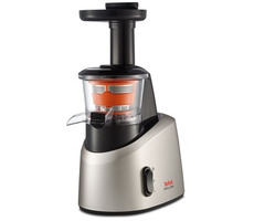 TEFAL ZC255B38 / sokowirówka ślimakowa / 200 W / stal nierdzewna / 2 pojemniki / czarna