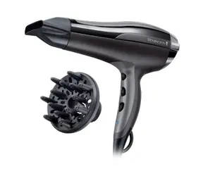 Remington D5220 PRO-Air Turbo / Suszarka do włosów / 2400 W / 3 temperatury / 2 prędkości / czarna