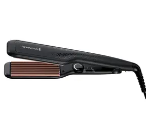 Remington S3580 Ceramic Crimp 220 / szczypce do zaciskania / wskaźnik LED / 150-220 °C / czarny