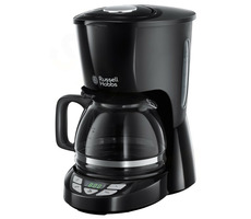 Russell Hobbs Textures PLUS 22620-56 / Ekspres przelewowy do kawy / Czajnik 1,25 l / czarny