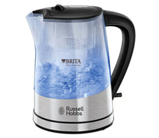 Russell Hobbs Purity 22850-70 / Szybkowar / 2200 W / 1L / Filtr wody Brita / stal nierdzewna / przezroczysty