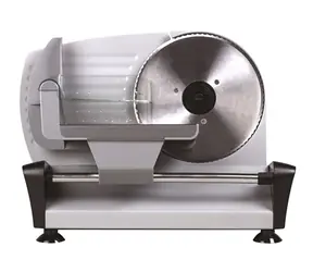Camry CR4702 / Krajalnica kuchenna / 200 W / nóż 19 cm / grubość cięcia 0-15 mm / stal nierdzewna / srebrny