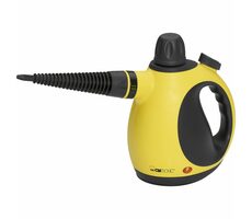 Clatronic DR 3653 / Odkurzacz parowy / 1000 W / 350 ml / 9 akcesoriów / żółto-czarny