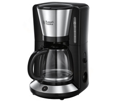 Russell Hobbs Adventure 24010-56 / ekspres przelewowy / 1100 W / czajnik 1,25 l / kubek pomiarowy / stal nierdzewna / czarny
