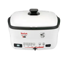 TEFAL Versalio Deluxe 7w1 FR490070 / garnek wielofunkcyjny / 1600 W / pojemność 1,3 kg / olej 2 l / biały