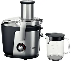BOSCH MES4010 czarno-srebrny / Sokowirówka / 1200W / 1,5 l / 3 prędkości / Blokada kapania / Blokada bezpieczeństwa