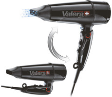 Valera Swiss Light 5400 czarna / Suszarka do włosów / 2000 W / 2 prędkości / 3 temperatury / koncentrator / jonizacja