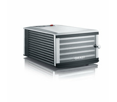 Graef DA 506 srebrno-czarny / suszarka do żywności / 650 W / powierzchnia suszenia 0,65 m2 / 6 poziomów 295 x 365 mm / 30-70°C