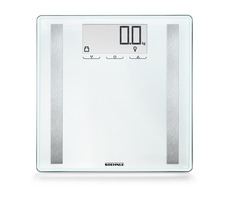 Soehnle Shape Sense Control 200 srebrna / waga osobista / wyświetlacz LCD / waga i woda i tłuszcz / max 180kg 