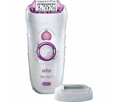 Braun Silk-épil 7-521 GS biały / depilator + zegarek / 2 prędkości / wodoodporny / 50 min pracy