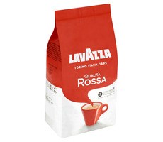 Lavazza Qualita Rossa 1 kg / Kawa ziarnista / 60% Robusta i 40% Arabica / Pakowane próżniowo