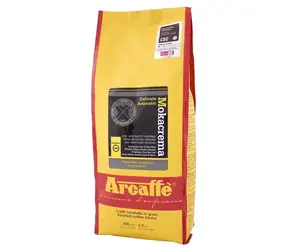 Arcaffe Mokacrema 1 kg / Kawa ziarnista / 100% Arabica / Opakowanie próżniowe