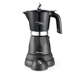 Ariete 1368 Moka Aroma Grande czarny / czajnik elektryczny do moki / 480 W / 4 | 6 filiżanek / trzymać w cieple