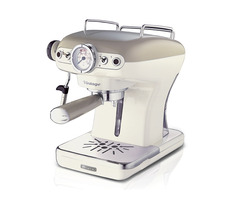Ariete 138913 Vintage Espresso beżowy / Ekspres dźwigniowy / 850 W / 0,9 l / 15 bar / manometr / spieniacz do mleka