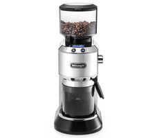 DeLonghi KG520M srebrny / młynek do kawy / pojemnik 350 g / 150 W / 18 poziomów grubości 