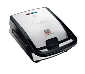 Kolekcja TEFAL Snack SW854D16 stal nierdzewna/czarny / Toster / 700 W / 4 w 1 / powierzchnia nieprzywierająca