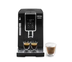 DeLonghi Dinamica ECAM 350.15.B czarny / automatyczny ekspres do kawy / 1450 W / 15 bar / 1,8 l / pojemnik 300 g  