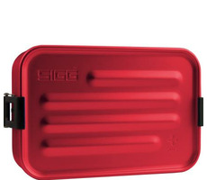 SIGG Metal Box PLUS S czerwony / Pudełko na przekąski / Aluminium / 17 x 11,7 x 6 cm