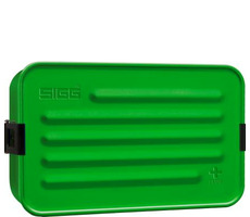 SIGG Metal Box PLUS L zielony / Pudełko na przekąski / Aluminium / 22,9 x 14,5 x 6 cm