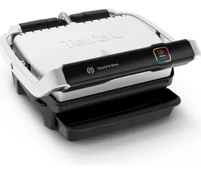 TEFAL Optigrill Elite GC750D30 srebrny / Grill kontaktowy / 2000 W / 12 programów / Grill. powierzchnia: 600cm2