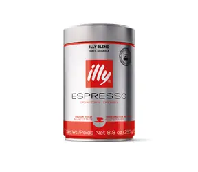 Illy Classico (mielona) 250 g / Kawa mielona / 100% Arabica / Puszka