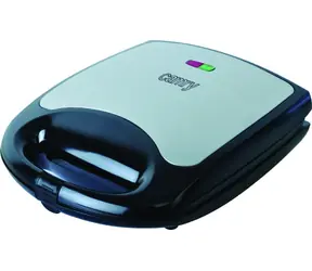 Camry CR3023 czarno-srebrny / Opiekacz do kanapek / 1100W / 4 kanapki 