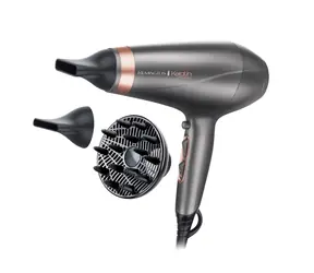 Remington AC8820 Keratin Protect / suszarka do włosów / 2200W / dyfuzor + 2x koncentrator / 2 prędkości / 3 temperatury / szary