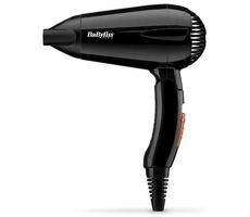 Babyliss 5344E Travel Dry 2000 czarny / Podróżna suszarka do włosów / 2000 W / 2 temperatury / 2 prędkości