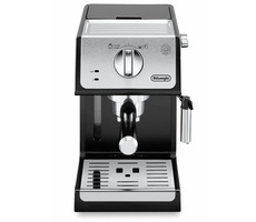 DeLonghi Active Line ECP33.21.BK srebrny / Ekspres dźwigniowy do kawy / 1100W / 1,1 l / 15 barów / spieniacz do mleka