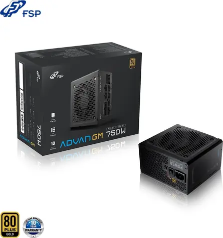 Fortron FSP ADVAN GM 750W / Zasilacz / ATX 3.1 / 750 W / 80PLUS Gold / modułowy