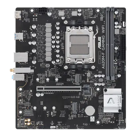 Asus A620M-F GAMING WIFI / Płyta główna / AMD A620 / DDR5 / 2x M.2 / 2.5GLAN / Wi-Fi 6 / gniazdo AM5 / mATX