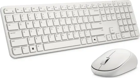 DELL KM526 biały / Zestaw klawiatury i myszy bezprzewodowej / Układ CZ/SK / Odbiornik USB 2,4 GHz / 6000 DPI