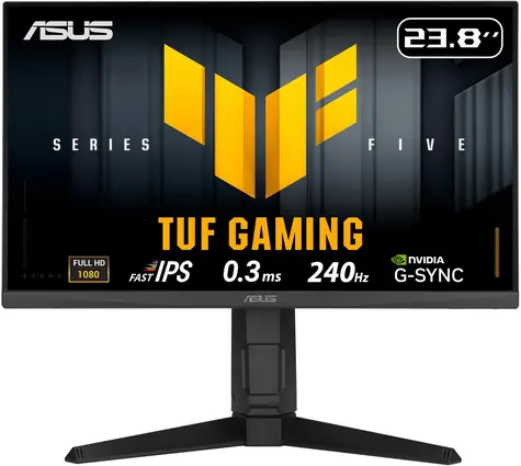 23,8" Asus TUF VG249QML5A czarny / Monitor / IPS / 1920x1080 / 16:9 / 0,3 ms / 240 Hz / 1000:1 / 2xHDMI+DP / VESA / Głośnik