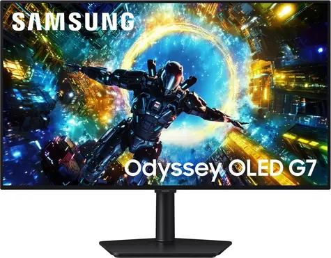 32-calowy Samsung Odyssey OLED G7 LS32HG730SUXEN czarny / Monitor / OLED / 4K 3840x2160 / 330Hz / 0,03 ms / HDMI 2.1 + DP 1.4