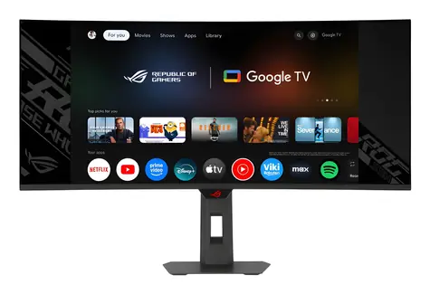 34-calowy Asus ROG Strix OLED XG34WCDMTG czarny / Monitor gamingowy / QD-OLED / 3440 x 1440 / 21:9 / 1800R / 240 Hz / 0,03 ms
