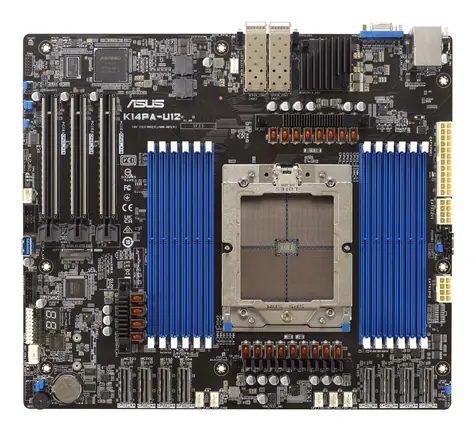 Asus K14PA-U12 (+ASMB11) / Płyta główna serwerowa / AMD EPYC 9004 / Socket SP5 / SSI CEB / 12x DDR5 / 25GbE