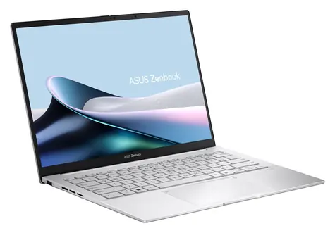 Asus Zenbook 14 srebrny / Notebook / 14" WUXGA OLED T / Intel Core Ultra 5 225H / 16 GB / 512 GB SSD / Intel Arc 130T