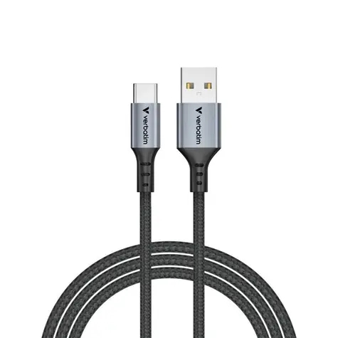 Kabel Verbatim Sync & Charge USB-A do USB-C czarny / 18 W / 480 Mb/s / 120 cm