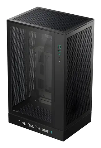 DEEPCOOL CH270 PLUS czarny / mATX / 2x USB-A 3.2 / 1x USB-C 3.2 / bez zasilacza / przezroczysty panel boczny