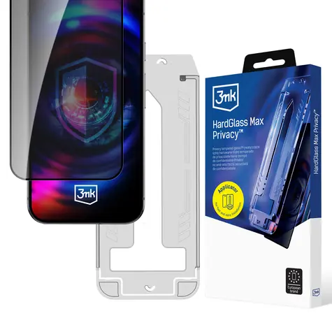 3mk HardGlass Max Privacy FrameFit / Szkło hartowane / Samsung Galaxy S26 Ultra / 9H / Prywatność 28°