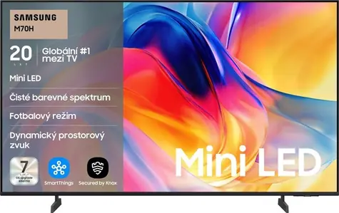 43" Samsung UE43M70H czarny / Telewizor / miniLED / 4K UHD / SMART Tizen / HDR10+ / 3x HDMI / głośniki 20 W