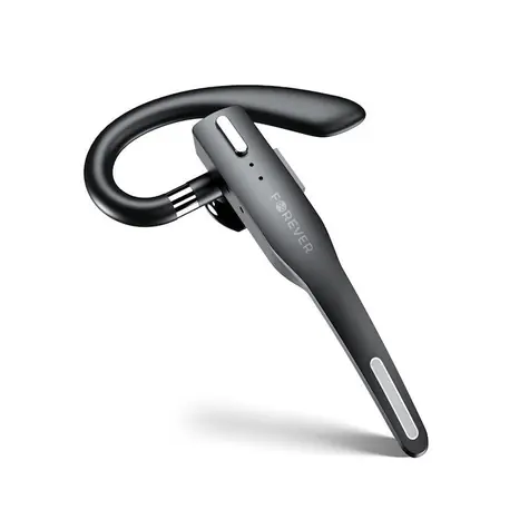 Forever BH-100 czarny / Słuchawka Bluetooth Mono / Bluetooth 5.3 / 12 godzin pracy na baterii / Etui ładujące 500 mAh