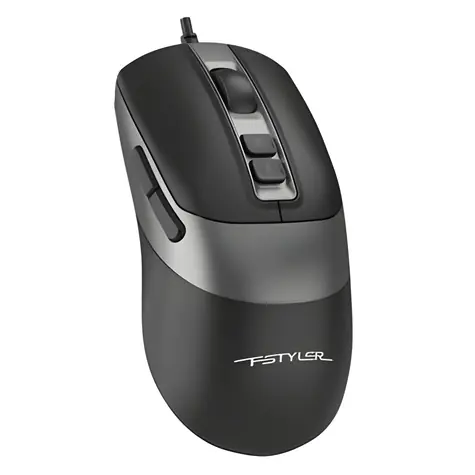 A4Tech FStyler FM50 PLUS czarny / Przewodowa mysz biurowa / USB
