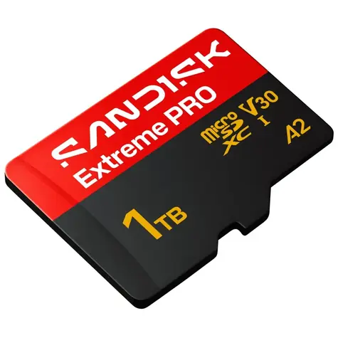 SanDisk Extreme PRO microSDXC 1TB + adapter / Klasa 10 / UHS-I / U3 / odczyt: do 250 MB/s / zapis: do 170 MB/s