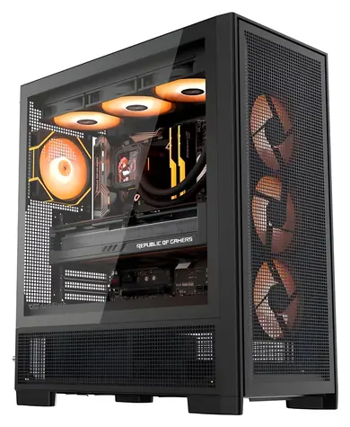 darkFlash AIRNOVA czarna / obudowa PC / E-ATX / Big Tower / 3x 120 mm / USB-C Gen2 / bez zasilacza