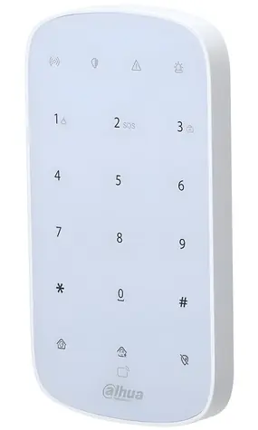 Dahua Airshield ARK30T-W2 biały / Klawiatura bezprzewodowa / RFID 13,56 MHz / 868 MHz / do alarmu ARC