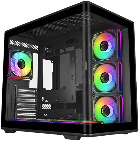 Cooler Master Elite 600 Curved czarna / Mid Tower / ATX / szkło hartowane / 7× ARGB / radiator 360 mm