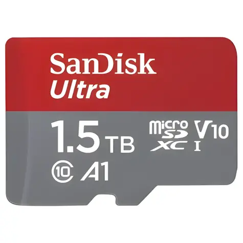 SanDisk Ultra microSDXC 1,5TB + adapter / Klasa 10 / UHS-I