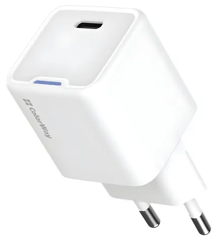 Colorway GaN 25W biały / Ładowarka sieciowa / 1x USB-C / PD / PPS